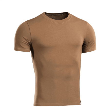 M-Tac T-shirt 93/7 i brun, lavet af 93% bomuld og 7% elastan, komfortabel og holdbar t-shirt til hverdags- og aktiv brug.