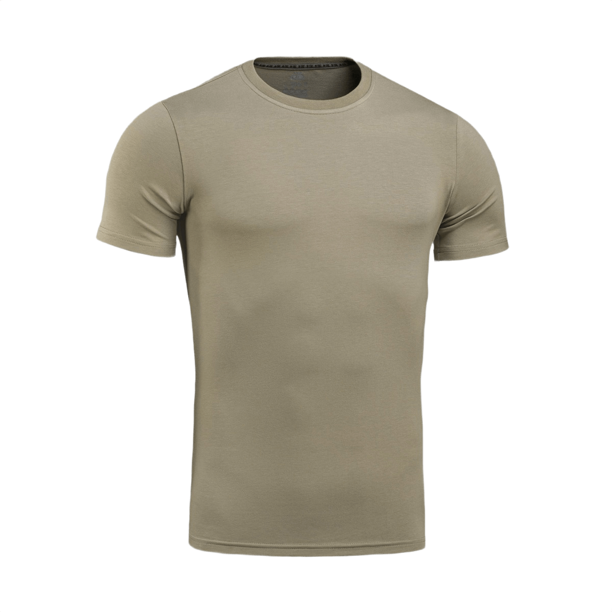 M-Tac T-shirt 93/7 i beige, holdbar og komfortabel med 93% bomuld og 7% elastan til hverdagsbrug og aktivt liv.
