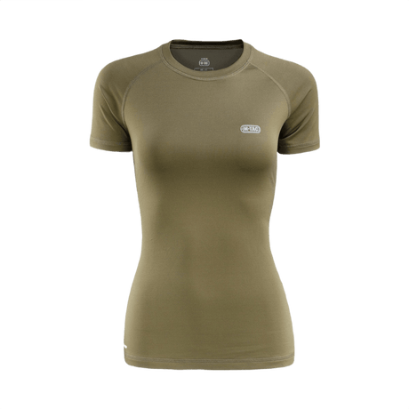 M-Tac T-shirt Ultra Light Polartec Lady i armygrøn, letvægts Power Dry® materiale, perfekt til træning og hverdagsbrug.