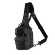 M-Tac Urban Line City Hunter Hexagon Bag i sort, praktisk sling taske med flere lommer og skulderrem, velegnet til daglig brug.