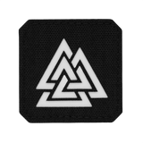 M-Tac Patch Valknut Laser Cut Odin symbol på sort baggrund