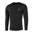 Svart M-Tac Vinter Baselayer Thermo Shirt lavet af Pontetorto® fleece, designet til vinterkomfort med anatomisk pasform.