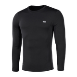 Svart M-Tac Vinter Baselayer Thermo Shirt lavet af Pontetorto® fleece, designet til vinterkomfort med anatomisk pasform.
