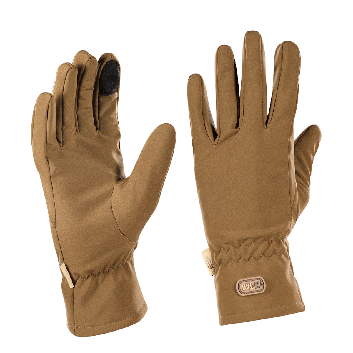 M-Tac Vinterhandsker Soft Shell i brun, letvægts og vejrbeskyttende handsker til vinterbrug