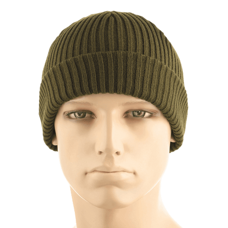 M-Tac Watch Cap 100% Akryl strikket hue til køligt vejr, med dobbelt opslag og let strækbar pasform, størrelse L