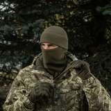 M-Tac Watch Cap Elite Fleece Beanie Hat Slimtex i taktisk brug, varm og let hue til koldt vejr, perfekt til friluftsliv og vinteraktiviteter.