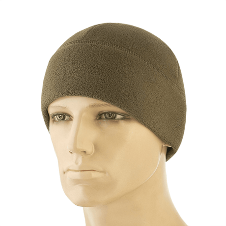M-Tac Watch Cap Elite Fleece Beanie Hat, varm og let hue til taktisk og vinterbrug, lavet af fleece 320 g/m², brun farve