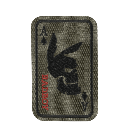 M-Tac Patch Bad Boy (Broderi) med kaninske kranium på ace of spades kort, symboliserer frihed og mod, i Cordura 500D.