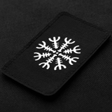 M-Tac Patch Helm of Horror Vandret Laser Cut med ægishjálmur på sort baggrund