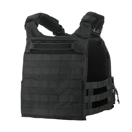 M-Tac Plate Carrier Cuirass FAST QRS Gen.II i sort med hurtig-lås og 3D mesh til beskyttelse og komfort.