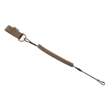 M-Tac Safety Cord med D-ring, spiralformet sikkerhedssnor med MOLLE-montering, til beskyttelse af udstyr som pistoler og nøgler.