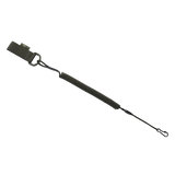 M-Tac Safety Cord med D-ring sikkerhedssnor med spiraldesign til udstyr som våben, nøgler; komprimeret længde: 280 mm, udstrakt: 1300 mm.