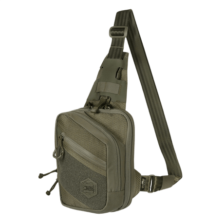 M-Tac Sling Pistol Taske Elite Hex med Velcro, justerbar skuldertaske, slidstærk Cordura, camouflagedesign, praktisk til EDC