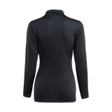 M-Tac Thermal Fleece Shirt Delta Level 2 Lady set bagfra, sort termo-shirt til vinter, lavet af 100% polyester, 250 g/m², åndbar og hurtigtørrende.