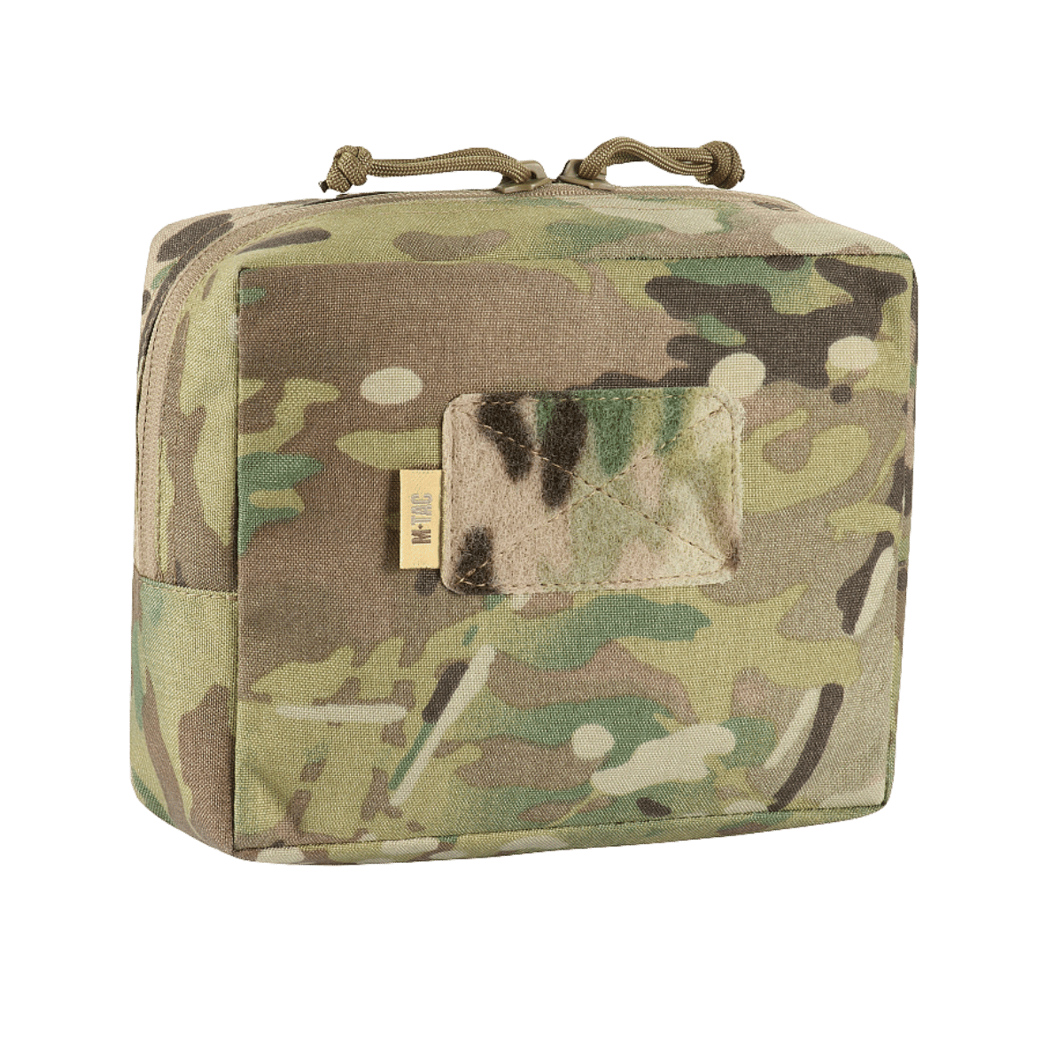 M-Tac Utility Taske Elite Medium i Cordura 500D med camouflage design, ideel til EDC-kit og fastgørelse med MOLLE-system.