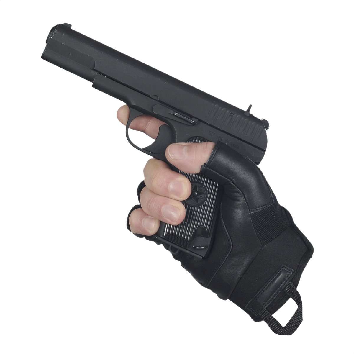 M-Tac Fingerløse Handsker Assault Tactical Mk.4 i læder, greb om pistol