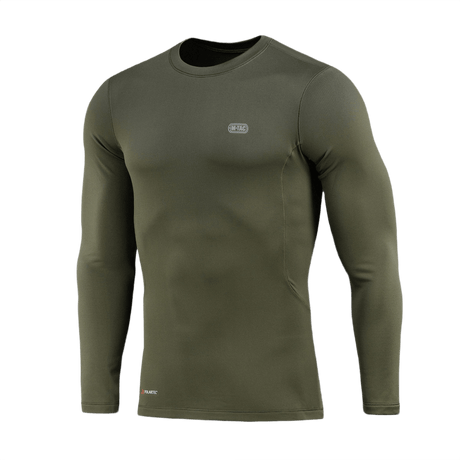 M-Tac Level I Polartec Thermal Shirt i grøn, baselayer med høj termoregulering og hurtigtørrende Power Dry® materiale.