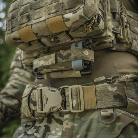 M‑Tac Tourniquet Pouch Elastic Gen.5 fastgjort til taktisk udstyr i camouflagedesign, holdbarhed og hurtig adgang.