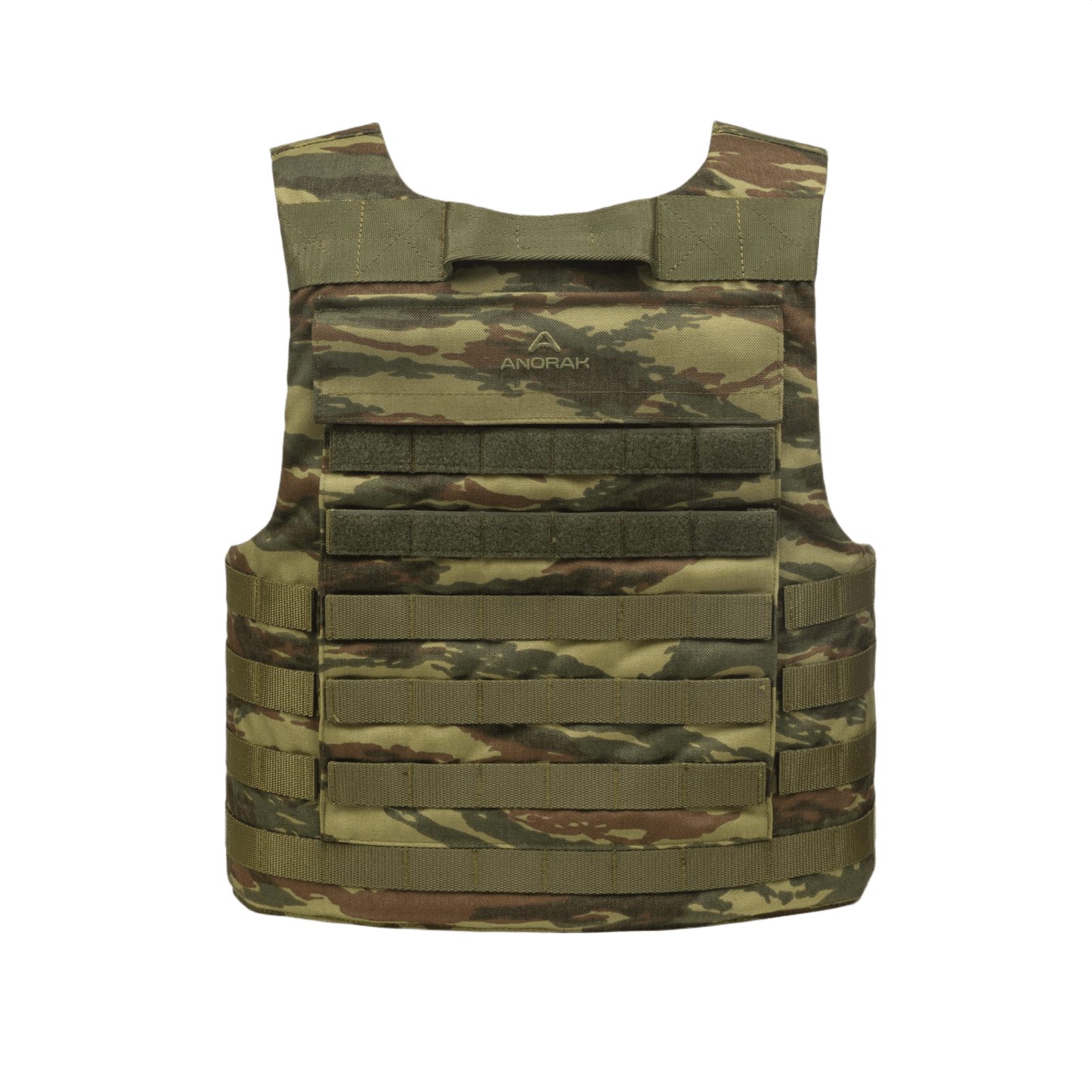 Anorak Niobium® Tactical I Stik & Skudsikker Vest i kamuflage design, beskyttelsesvest mod skydevåben og knive for optimal sikkerhed.
