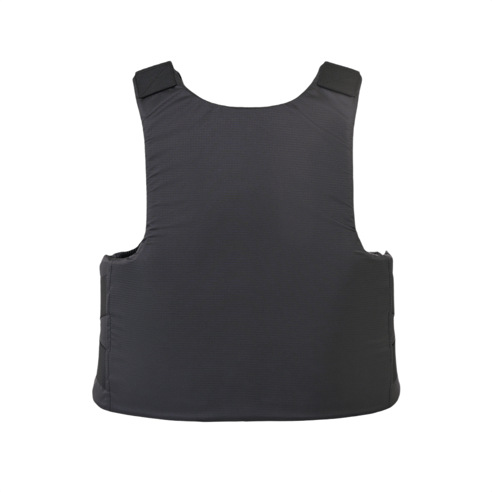 Anorak Rhodium® Concealable II Stik & Skudsikker Vest i sort rip-stop materiale for diskret og synlig beskyttelse, niveau IIIA.