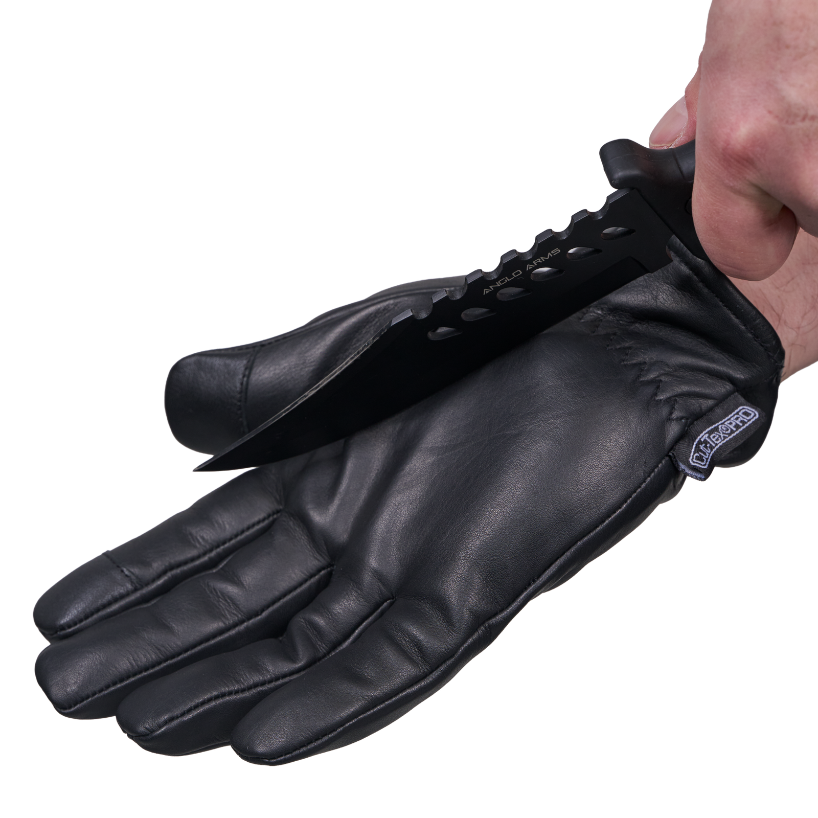 EA V.I.P snitsikre handsker set indeni med en kniv for at indikere snitsikkerhed